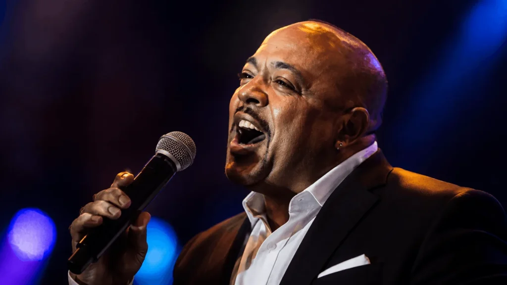 : Recording studio scene representing the music career behind Peabo Bryson's net worth