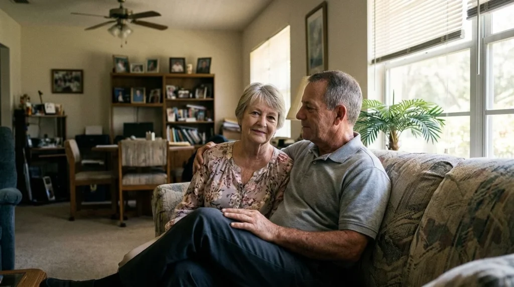 George Anthony with his wife Cindy Anthony in a Florida home