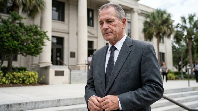 George Anthony outside a Florida courthouse during the Casey Anthony case