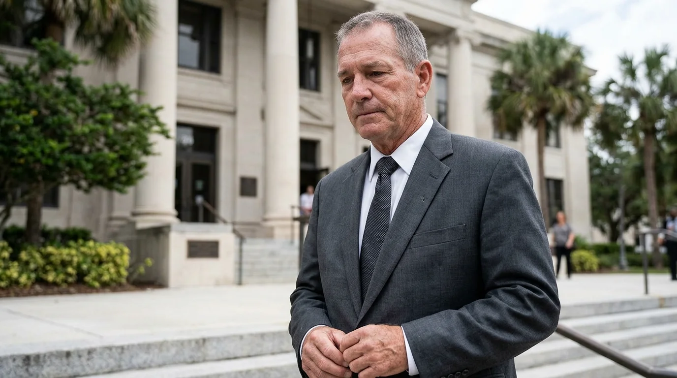 George Anthony outside a Florida courthouse during the Casey Anthony case