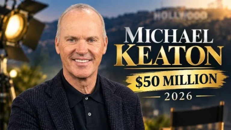 Michael Keaton on a red carpet at a film premiere